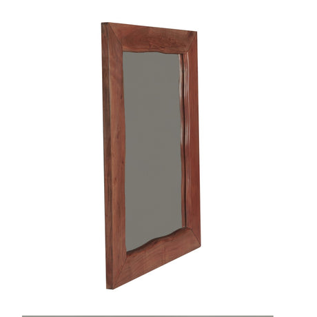 Aspen 43" Mirror Frame in Walnut by Home Trends & Design at Eve Furniture