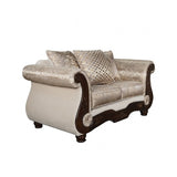 Fasciano Beige Tan 2- Piece Living Room Set by Furniture of America at Eve Furniture