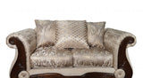 Fasciano Beige Tan 2- Piece Living Room Set by Furniture of America at Eve Furniture