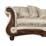 Fasciano Beige Tan 2- Piece Living Room Set by Furniture of America at Eve Furniture