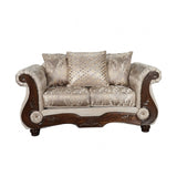 Fasciano Beige Tan 2- Piece Living Room Set by Furniture of America at Eve Furniture