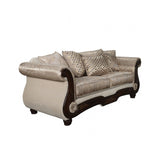 Fasciano Beige Tan 2- Piece Living Room Set by Furniture of America at Eve Furniture