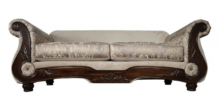 Fasciano Beige Tan 2- Piece Living Room Set by Furniture of America at Eve Furniture