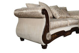 Fasciano Beige Tan 2- Piece Living Room Set by Furniture of America at Eve Furniture
