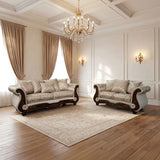 Fasciano Beige Tan 2- Piece Living Room Set