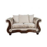 Fasciano Beige Tan Loveseat by Furniture of America at Eve Furniture