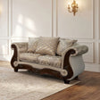 Fasciano Beige Tan Loveseat by Furniture of America at Eve Furniture