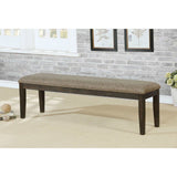 Faulk Espresso & Warm Gray 6-Piece Dining Room Set by Furniture of America at Eve Furniture