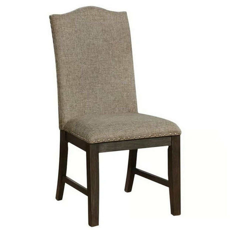 Faulk Espresso & Warm Gray 7-PieceDining Room Set by Furniture of America at Eve Furniture