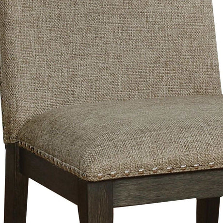 Faulk Espresso & Warm Gray 7-PieceDining Room Set by Furniture of America at Eve Furniture