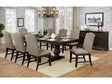 Faulk Espresso & Warm Gray 7-PieceDining Room Set by Furniture of America at Eve Furniture