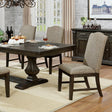 Faulk Espresso/Warm Gray Dining Table by Furniture of America at Eve Furniture