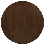 Faulkner Brown Oak 48-inch Round Wood Dining Table by Coaster at Eve Furniture