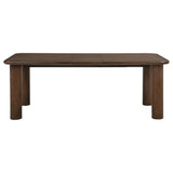 Faulkner Brown Oak 84-inch Extension Wood Dining Table by Coaster at Eve Furniture