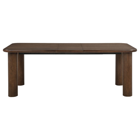 Faulkner Brown Oak 84-inch Extension Wood Dining Table by Coaster at Eve Furniture