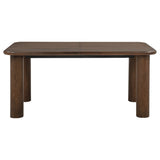 Faulkner Brown Oak 84-inch Extension Wood Dining Table by Coaster at Eve Furniture