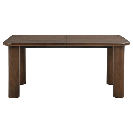 Faulkner Brown Oak 84-inch Extension Wood Dining Table by Coaster at Eve Furniture