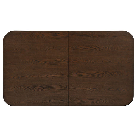 Faulkner Brown Oak 84-inch Extension Wood Dining Table by Coaster at Eve Furniture