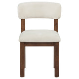 Faulkner Cream Upholstered Dining Side Chair (Set of 2) by Coaster at Eve Furniture