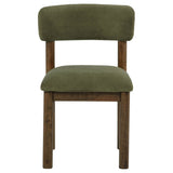 Faulkner Moss Green Upholstered Dining Side Chair (Set Of 2) by Coaster at Eve Furniture