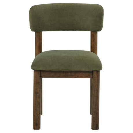 Faulkner Moss Green Upholstered Dining Side Chair (Set of 2) by Coaster at Eve Furniture
