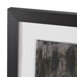 Fault Geometry II by Mercana Studio Hand-Embellished Textured Framed Artwork Matted under Glass by Mercana at Eve Furniture