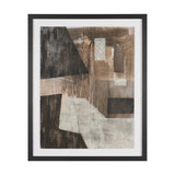 Fault Geometry II by Mercana Studio Hand-Embellished Textured Framed Artwork Matted under Glass by Mercana at Eve Furniture