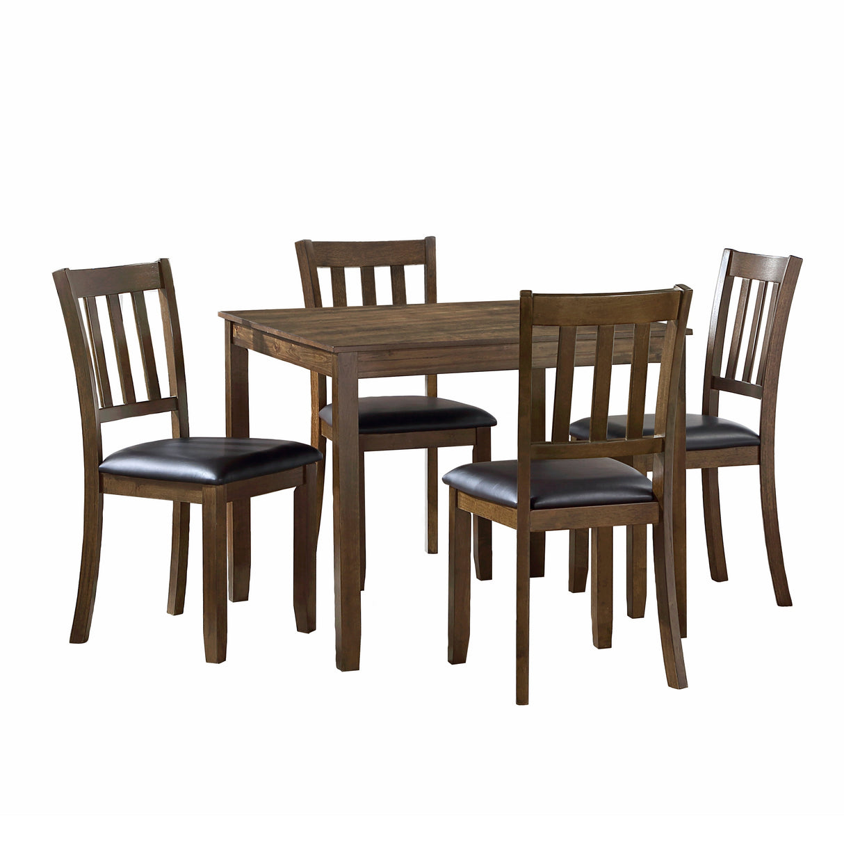 Faust Charcoal Brown 5-Piece Dining Set by Homelegance at Eve Furniture