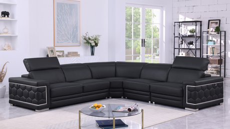 Favo Black 4-Piece Sectional by New Era Innovations at Eve Furniture