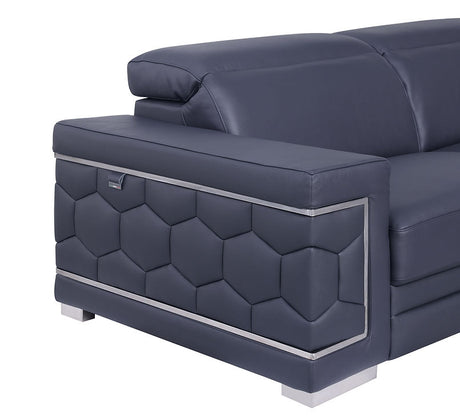 Favo Dark Navy 4-Piece Sectional by New Era Innovations at Eve Furniture