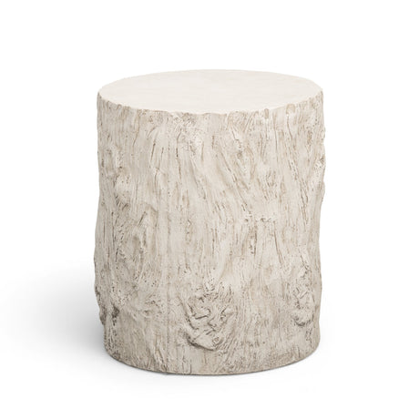 Fawn Driftwood Concrete Indoor/Outdoor Side Table by TOV Furniture at Eve Furniture
