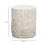 Fawn Driftwood Concrete Indoor/Outdoor Side Table