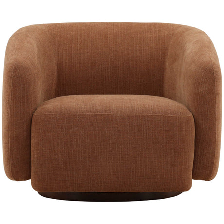 Fawn Swivel Chair, Sepulveda Rust by Dovetail at Eve Furniture