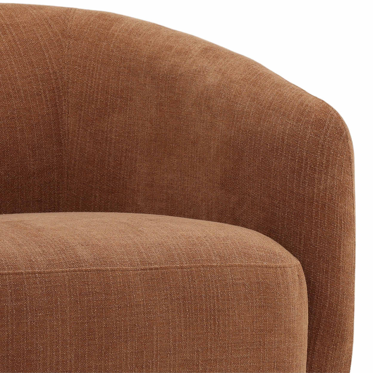 Fawn Swivel Chair, Sepulveda Rust by Dovetail at Eve Furniture