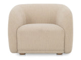 Faye Beige Boucle Accent Chair by MOES at Eve Furniture