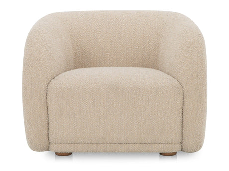 Faye Beige Boucle Accent Chair by MOES at Eve Furniture