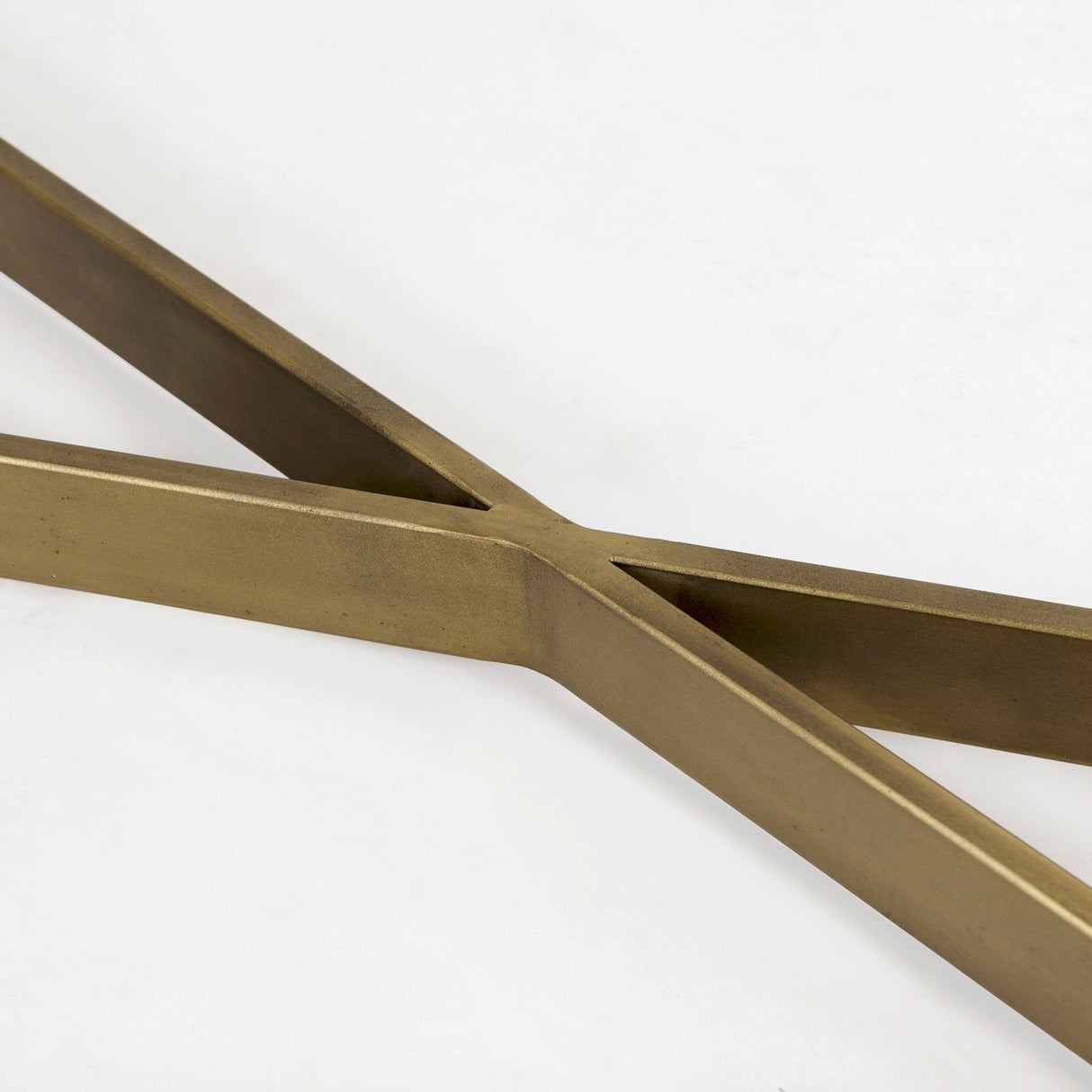 Faye Beige Finished Wood W/Gold Metal Base Console Table by Mercana at Eve Furniture