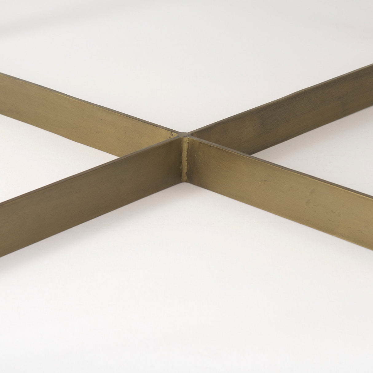Faye Beige Finished Wood W/Gold Metal Base Square Coffee Table by Mercana at Eve Furniture