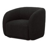 Faye Black Boucle Accent Chair by MOES at Eve Furniture