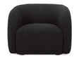 Faye Black Boucle Accent Chair by MOES at Eve Furniture
