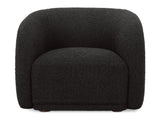 Faye Black Boucle Accent Chair by MOES at Eve Furniture