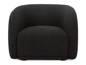 Faye Black Boucle Accent Chair by MOES at Eve Furniture