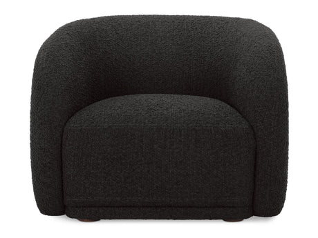 Faye Black Boucle Accent Chair by MOES at Eve Furniture