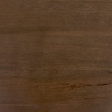Faye Medium Brown Wood W/Antique Nickel Metal Base Console Table by Mercana at Eve Furniture