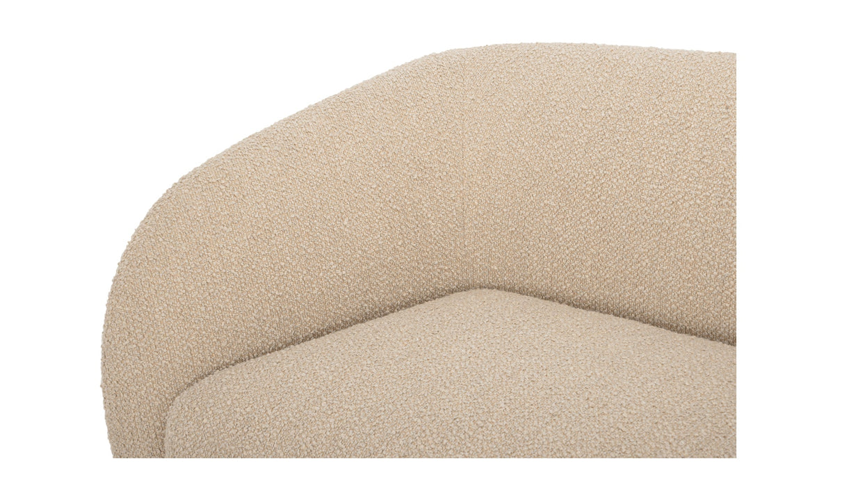 Faye Sectional Beige Boucle by Moe's Home at Eve Furniture