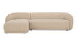 Faye Sectional Beige Boucle by Moe's Home at Eve Furniture