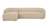 Faye Sectional Beige Boucle by Moe's Home at Eve Furniture