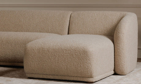 Faye Sectional Beige Boucle by Moe's Home at Eve Furniture