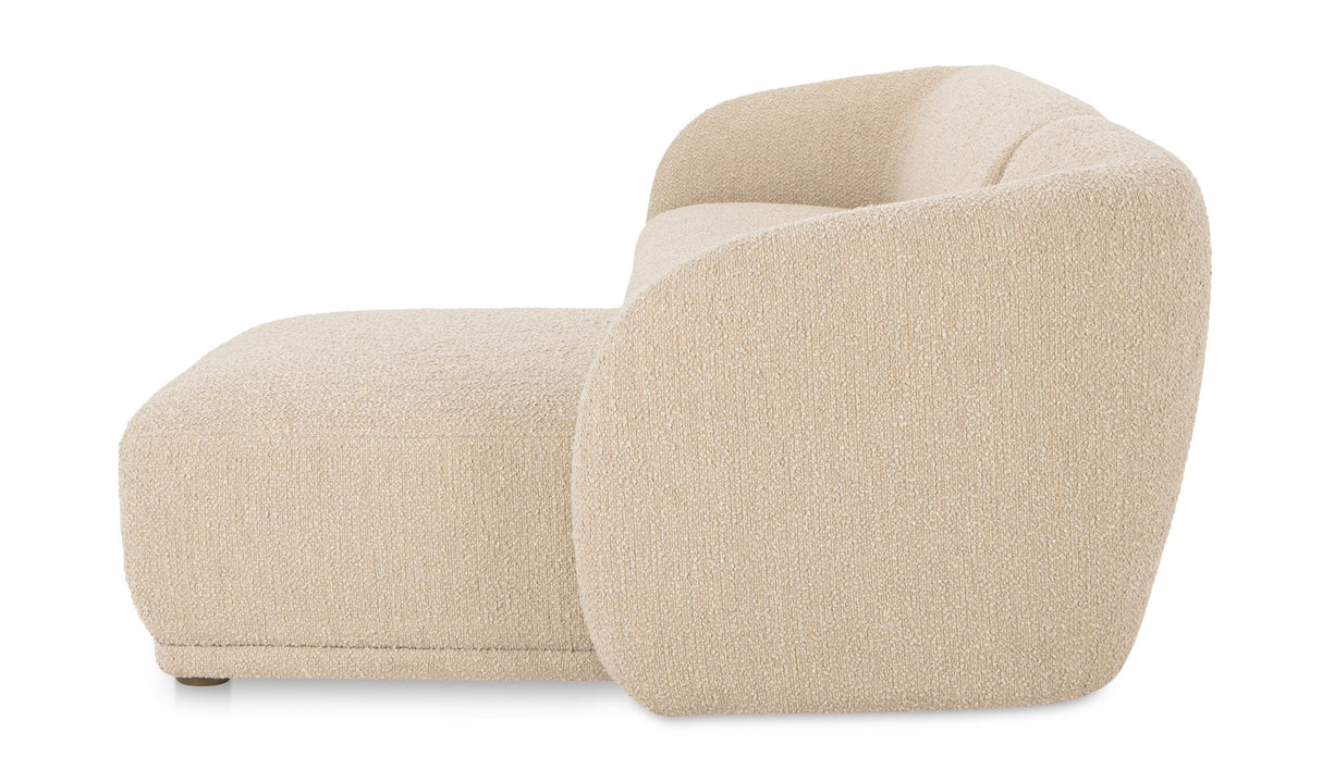 Faye Sectional Beige Boucle by Moe's Home at Eve Furniture