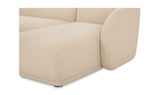 Faye Sectional Beige Boucle by Moe's Home at Eve Furniture